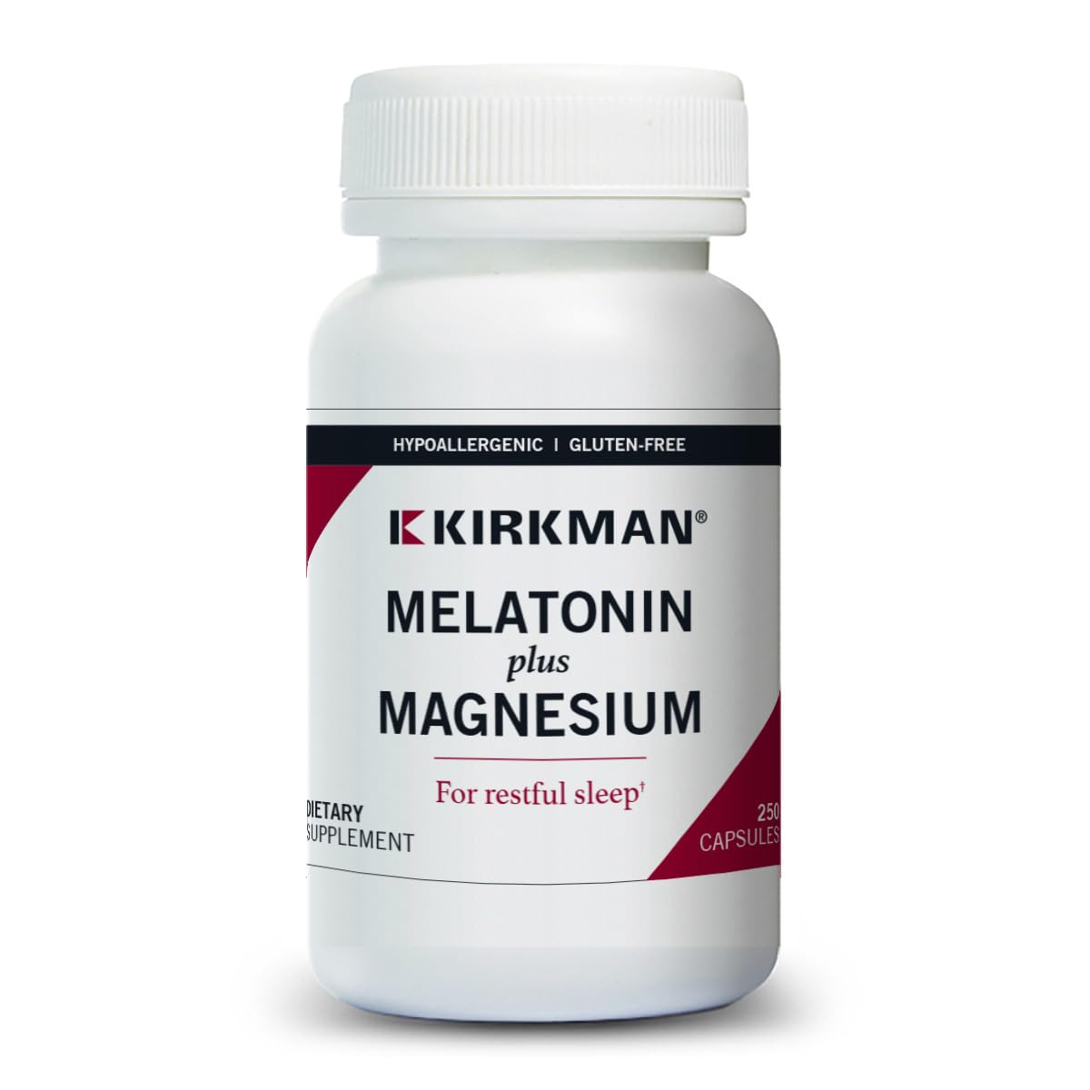 Kirkman Melatonin Plus Magnesium Capsules, 250 Count