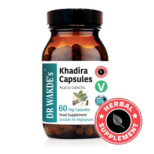DR WAKDE'S Khadira Capsules, 60 Veg Caps