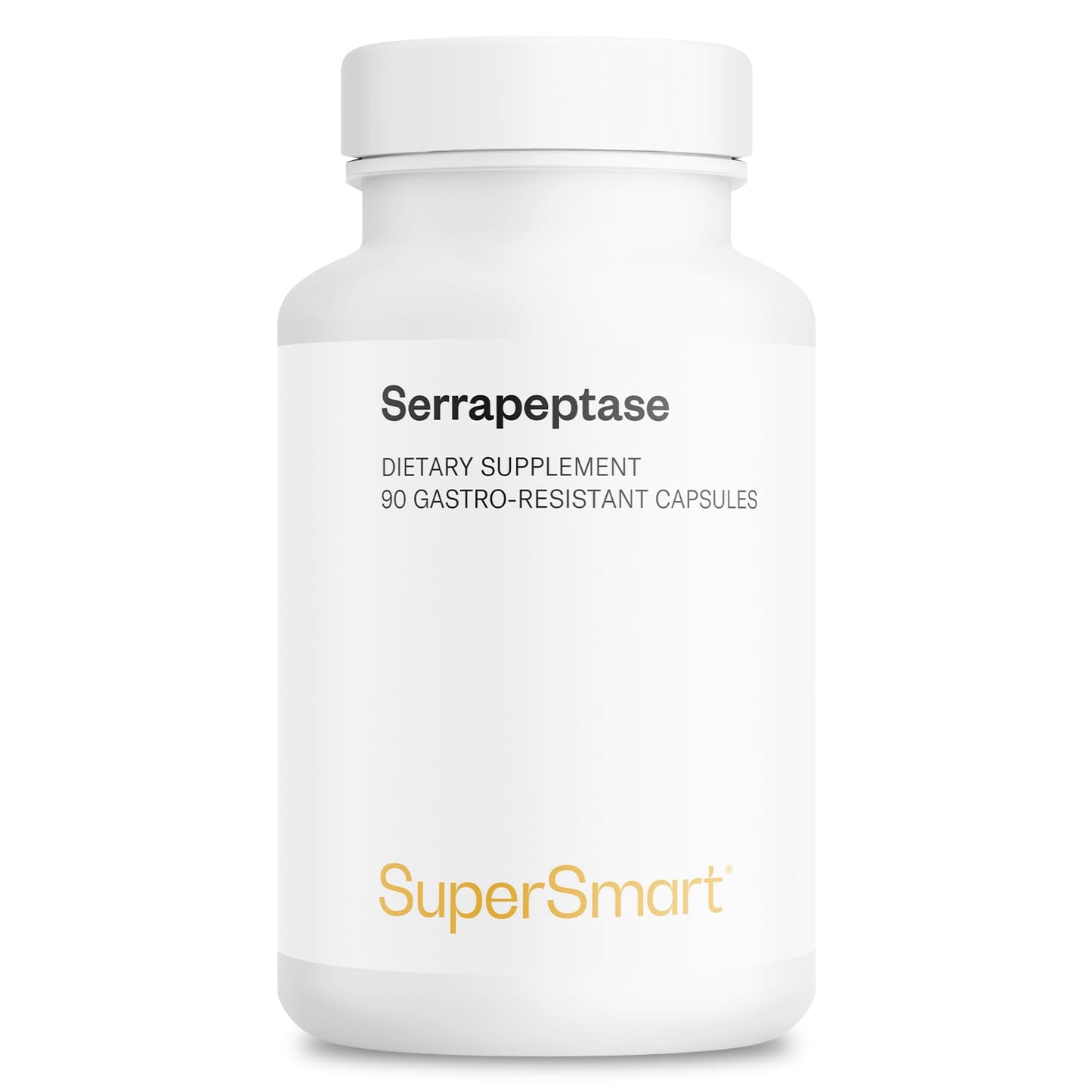 Supersmart Serrapeptase 140000IU Bioactive Proteolytic Enzyme - Serratia Peptidase Supplement Capsules 90