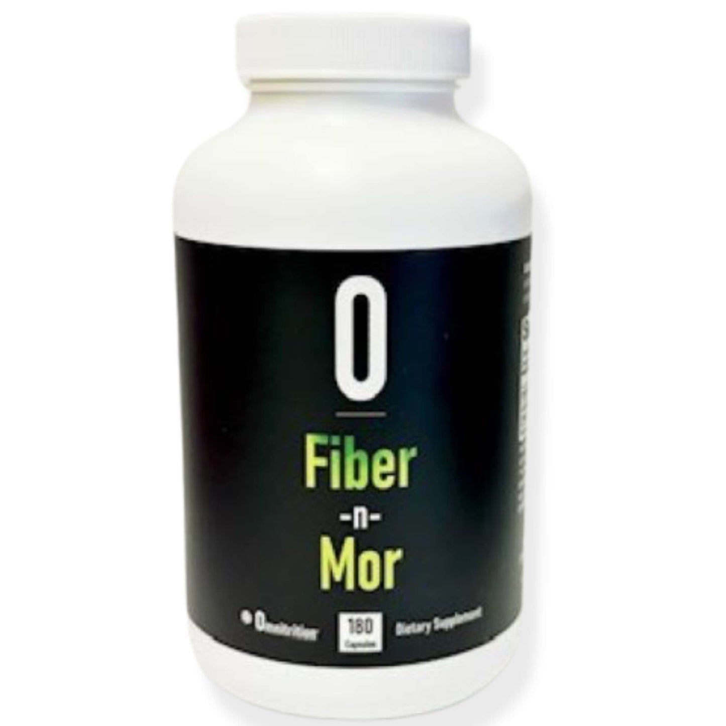 Omnitrition Fiber n Mor Digestive Supplement with Psyllium Capsule, 180 Count
