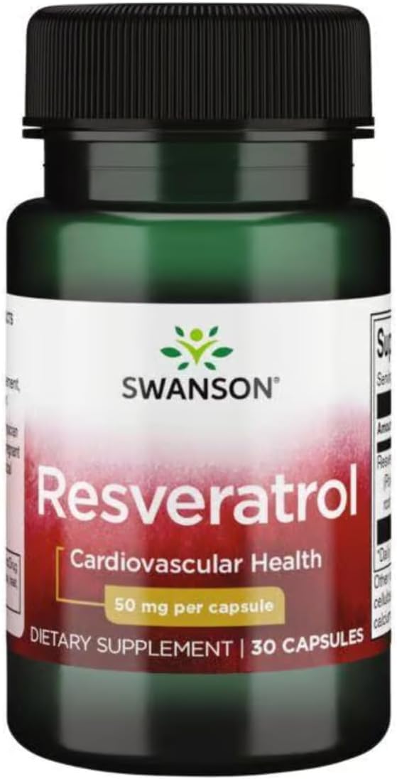 Swanson Resveratrol 50 Antioxidant, 50 mg, Capsule, 30 Capsules