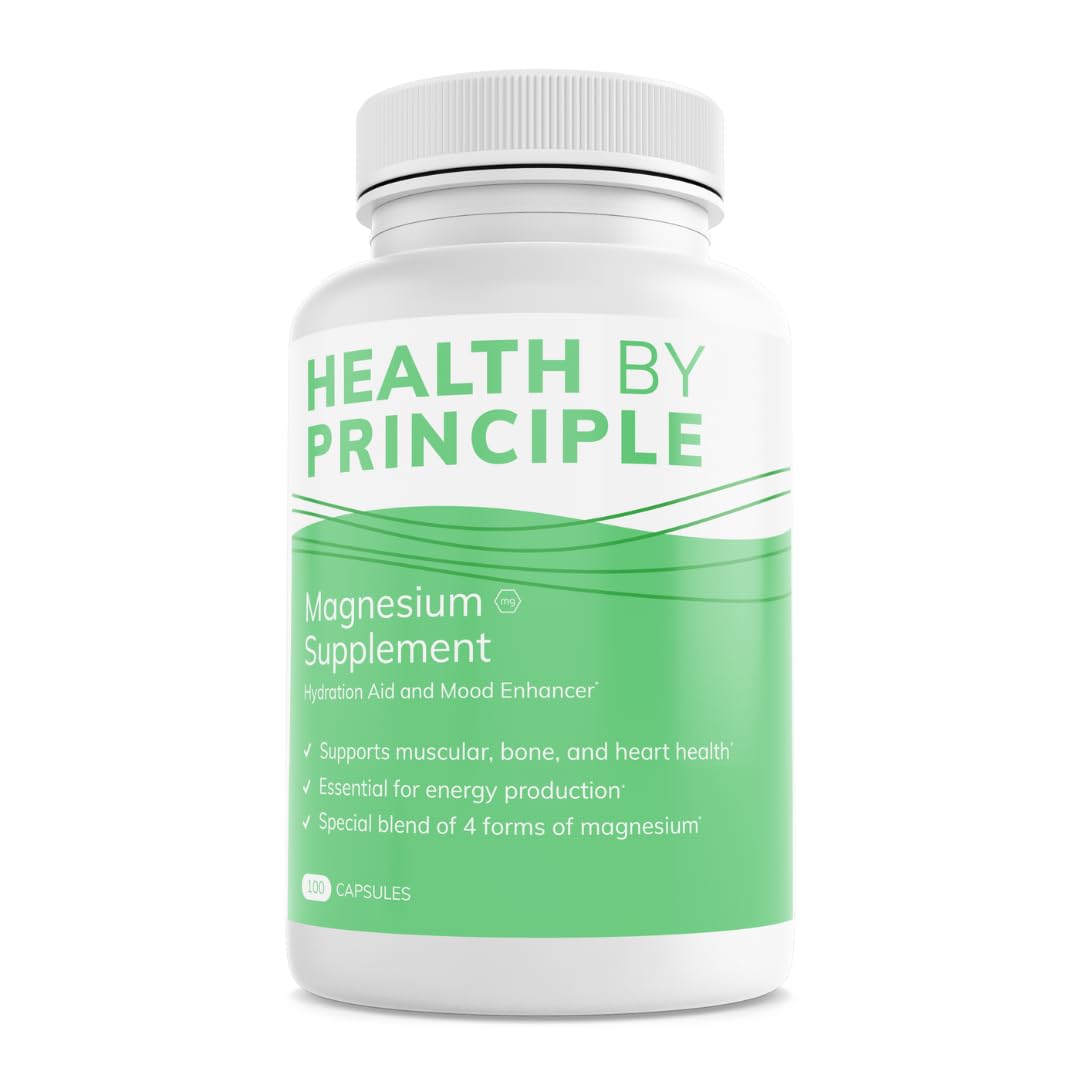 HEALTH BY PRINCIPLE Magnesium Supplement Capsules 100