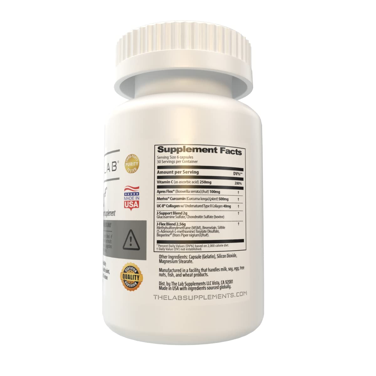THE LAB J-FLEX9 Advanced Joint Health Supplement + Cartilage Support & Tendon Function Capsule, 180 Count