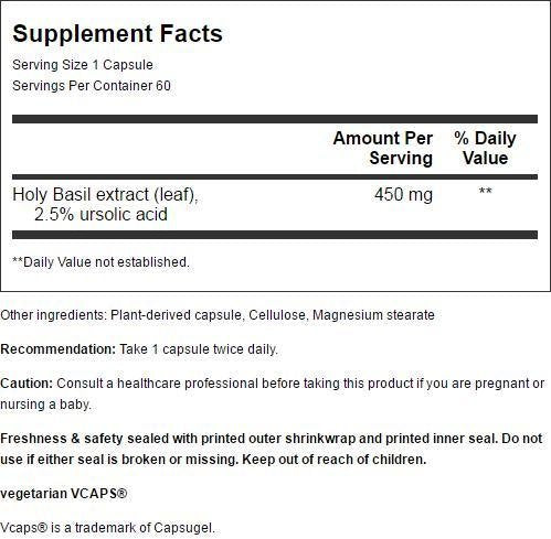 Nature's Way Holy Basil Capsule 60 Count