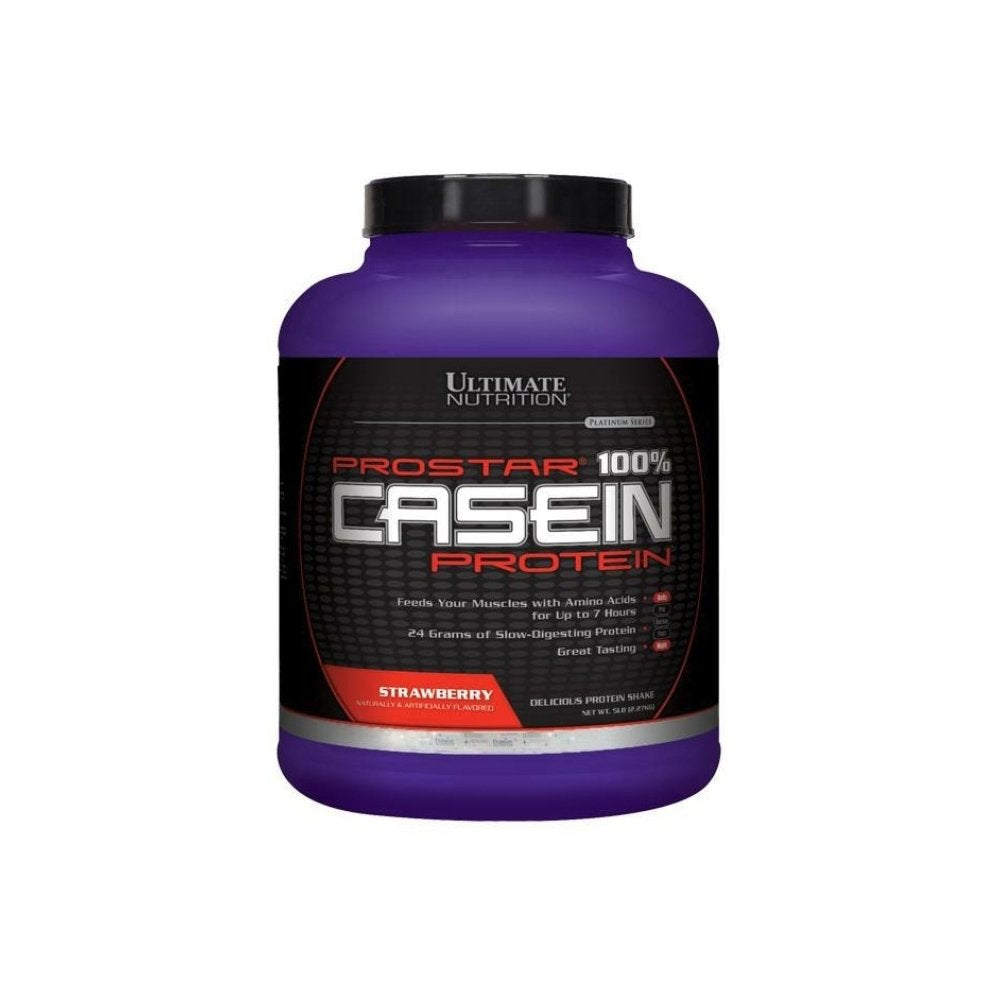 Ultimate Nutrition Prostar Micellar and Hydrolyzed Casein Protein Powder, Strawberry, 80 Servings