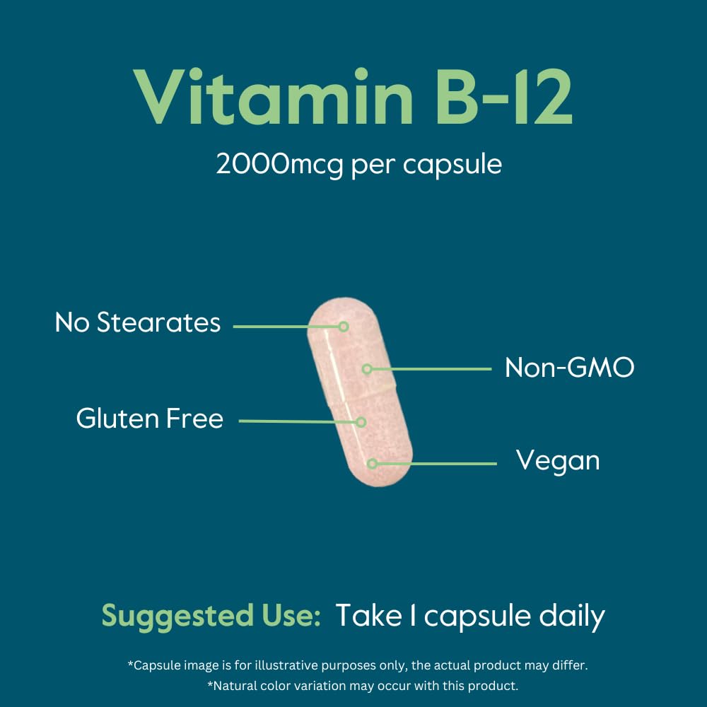 BESTVITE Vitamin B12 (Methylcobalamin) 2000mcg 240 Capsules