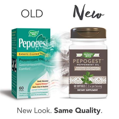 Nature's Way Pepogest Enteric-Coated Peppermint Oil Softgels 300