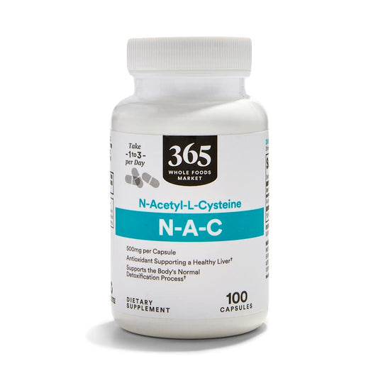 365 by Whole Foods Market N-Acetyl L-Cysteine 500mg Capsule, 100 Capsules