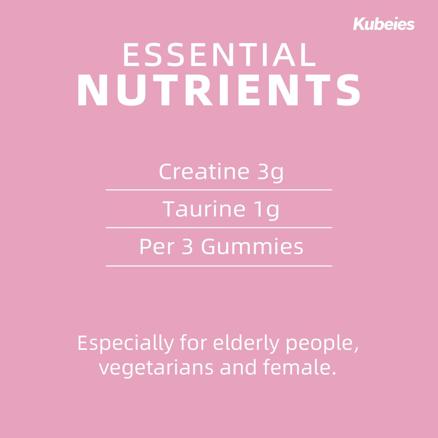 Kubeies Creatine Gummies for Women 90 Count