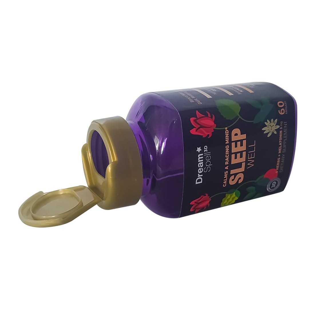 Dream Spell 3D Natural-Based Sleep Aid Capsule, 60 Count