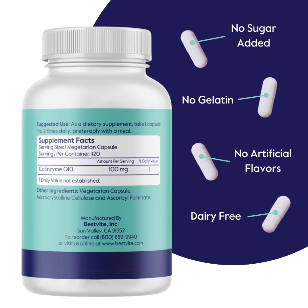 BESTVITE CoQ10 100mg Capsule, 240 Capsules