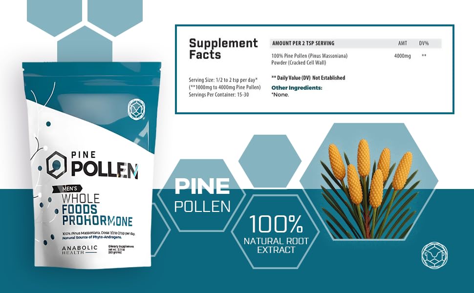 Anabolic Health Pine Pollen Powder 2.11 oz