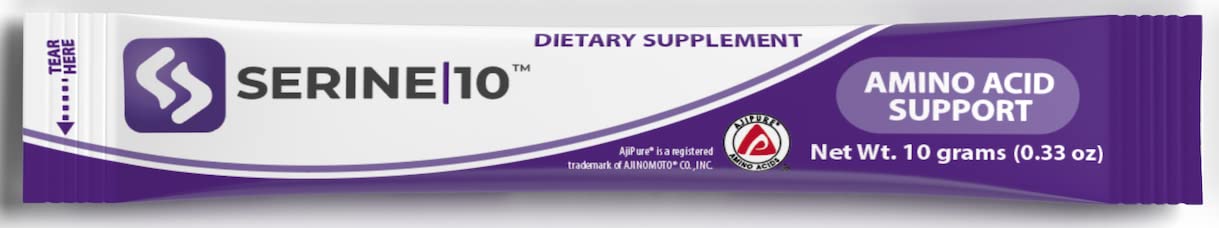 SERINE 10 L-Serine Nootropics Packets Powder, 10 Packets