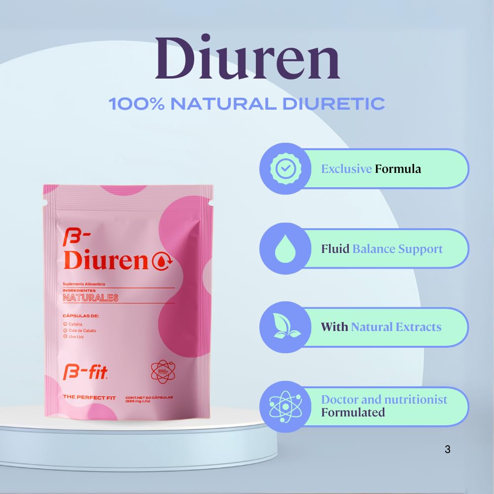 B-fit B Diuren Diuretic Capsules 60 Count