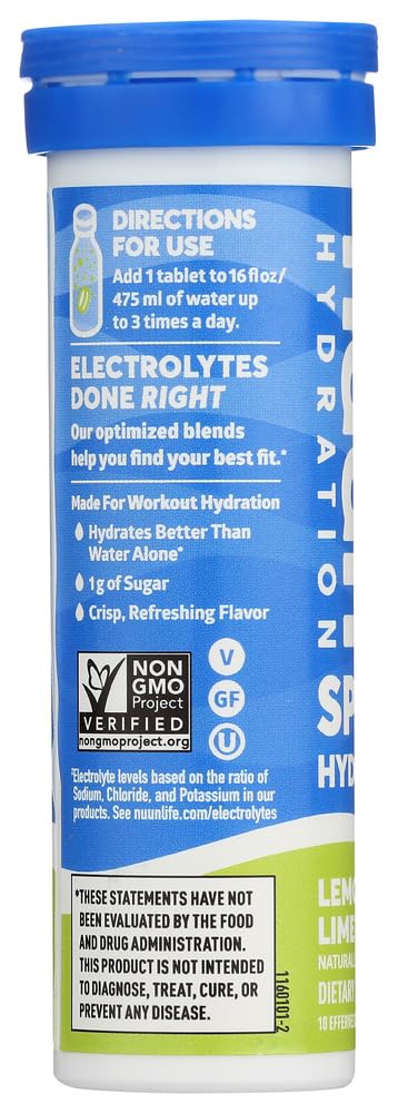 Nuun Active Lemon+Lime Electrolyte Enhanced Drink Tablets, Tablet, 20 Count