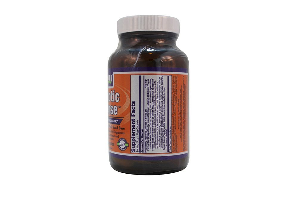 NOW Foods Probiotics Defense Healthy Intestinal Flora Capsules, 2 Pack