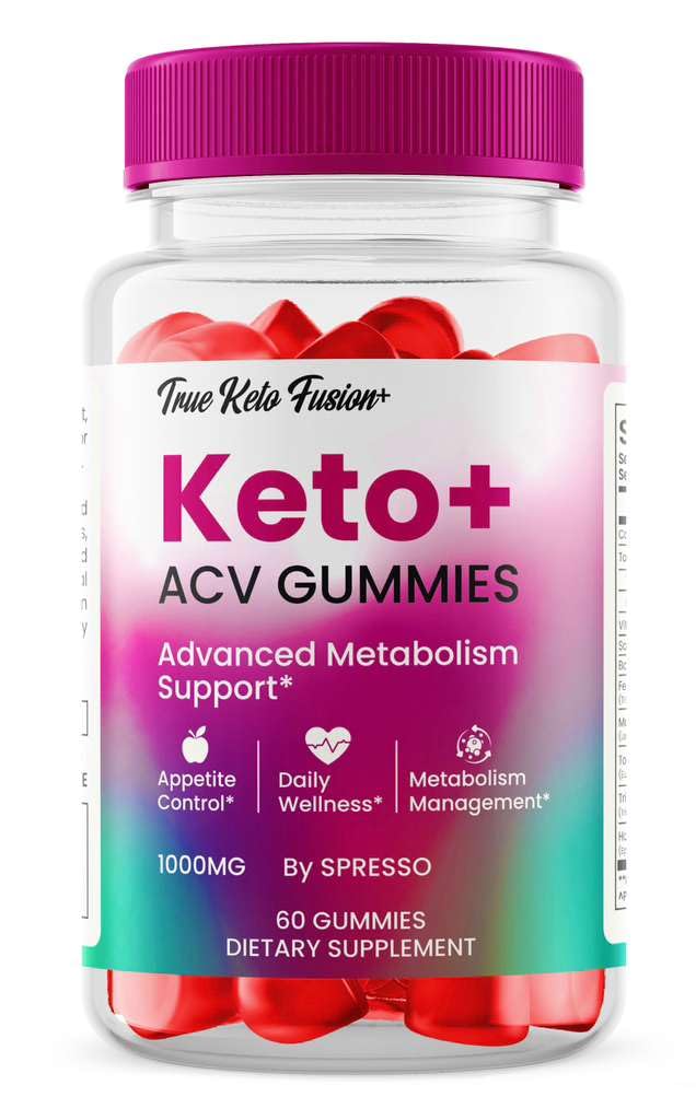 SPRESSO True Keto Fusion Gummies ACV Supplement, 60 Gummies