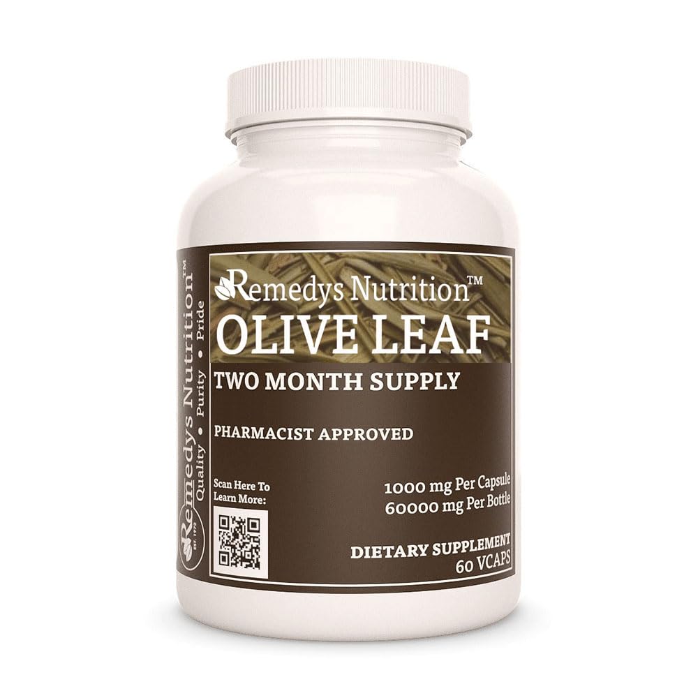 Remedy’s Nutrition Olive Leaf Capsules, 60 Count