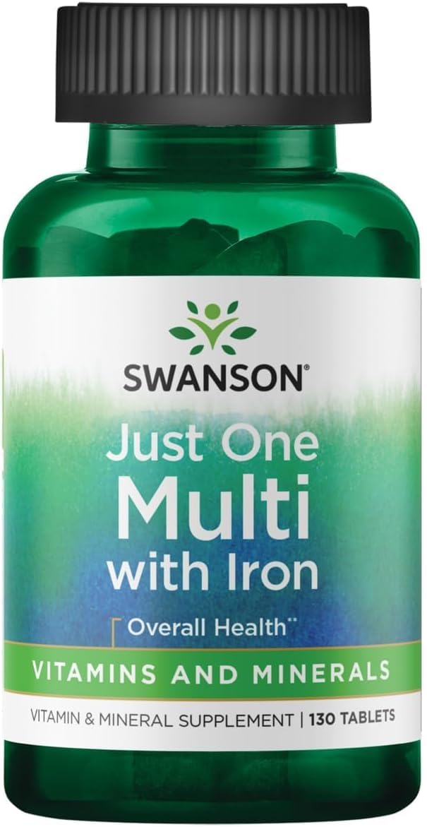 Swanson Century Formula Multivitamin with Iron, 130 Tablets