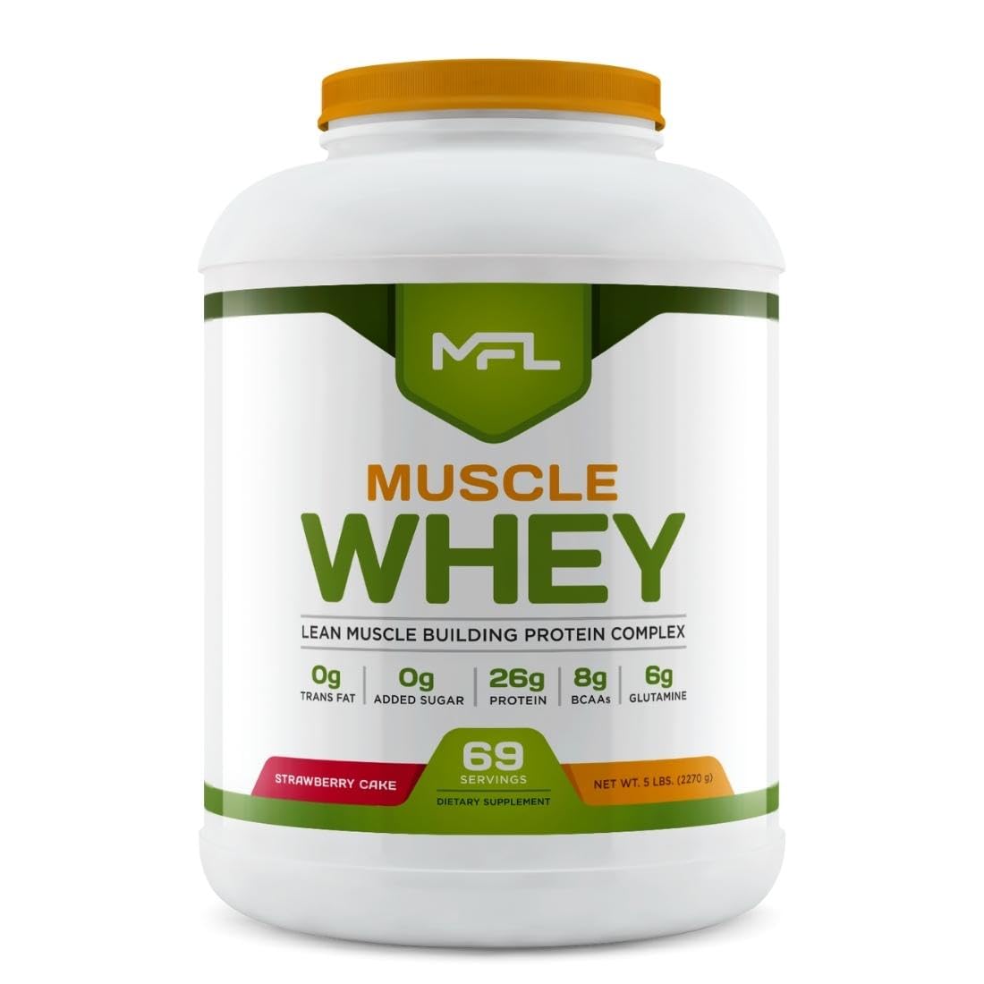 Muscle Food Labs Muscle Whey Protein Powder, 80 Servings