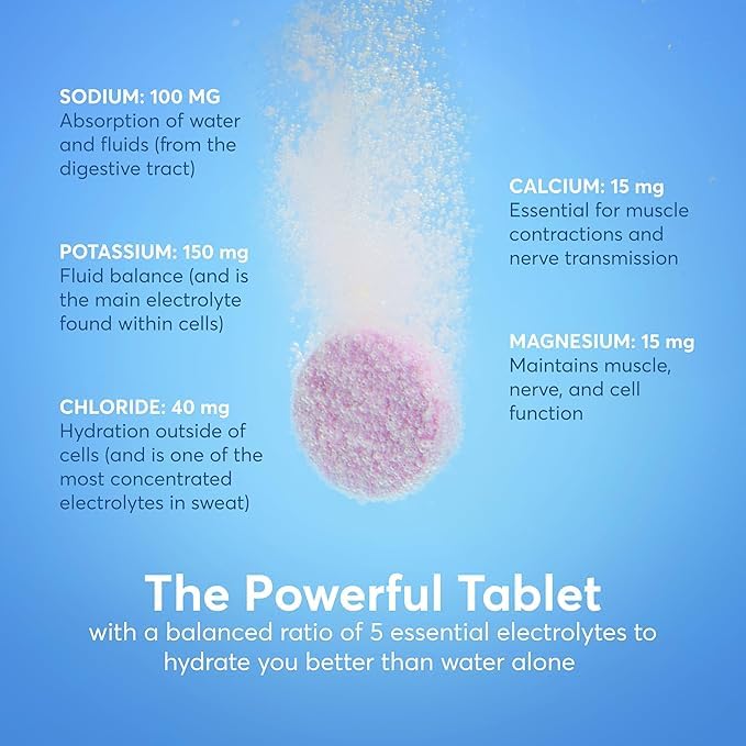 Nuun Active Nuun Hydration Tablets, Blueberry Tangerine & Orange Citrus, 40 Servings