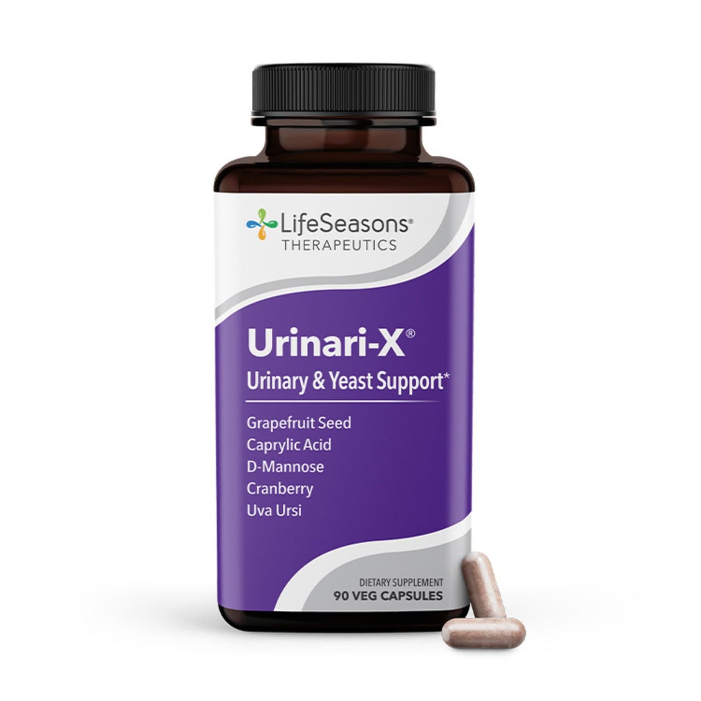 LifeSeasons Urinari-X + D-Mannose Powder Bundle, 90 Capsules + 45 Servings