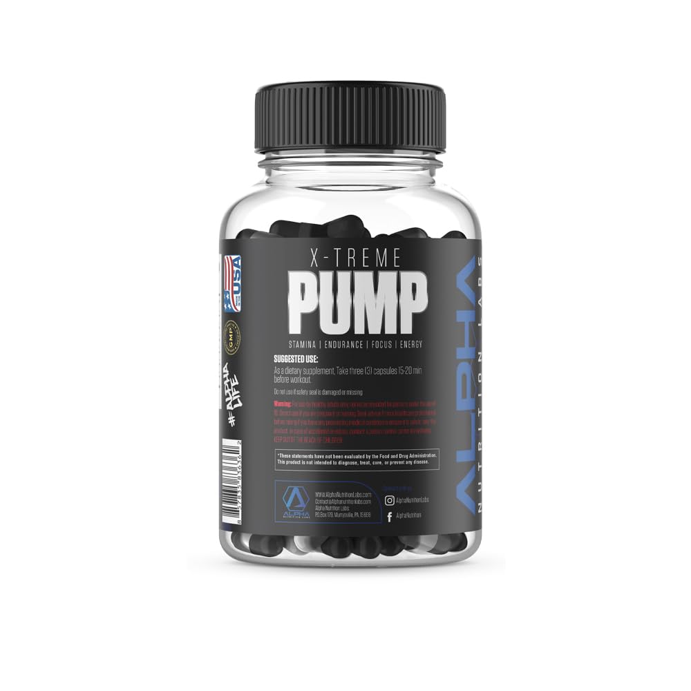 Alpha Nutrition Labs X-Treme Pump Capsule, 90 Capsules