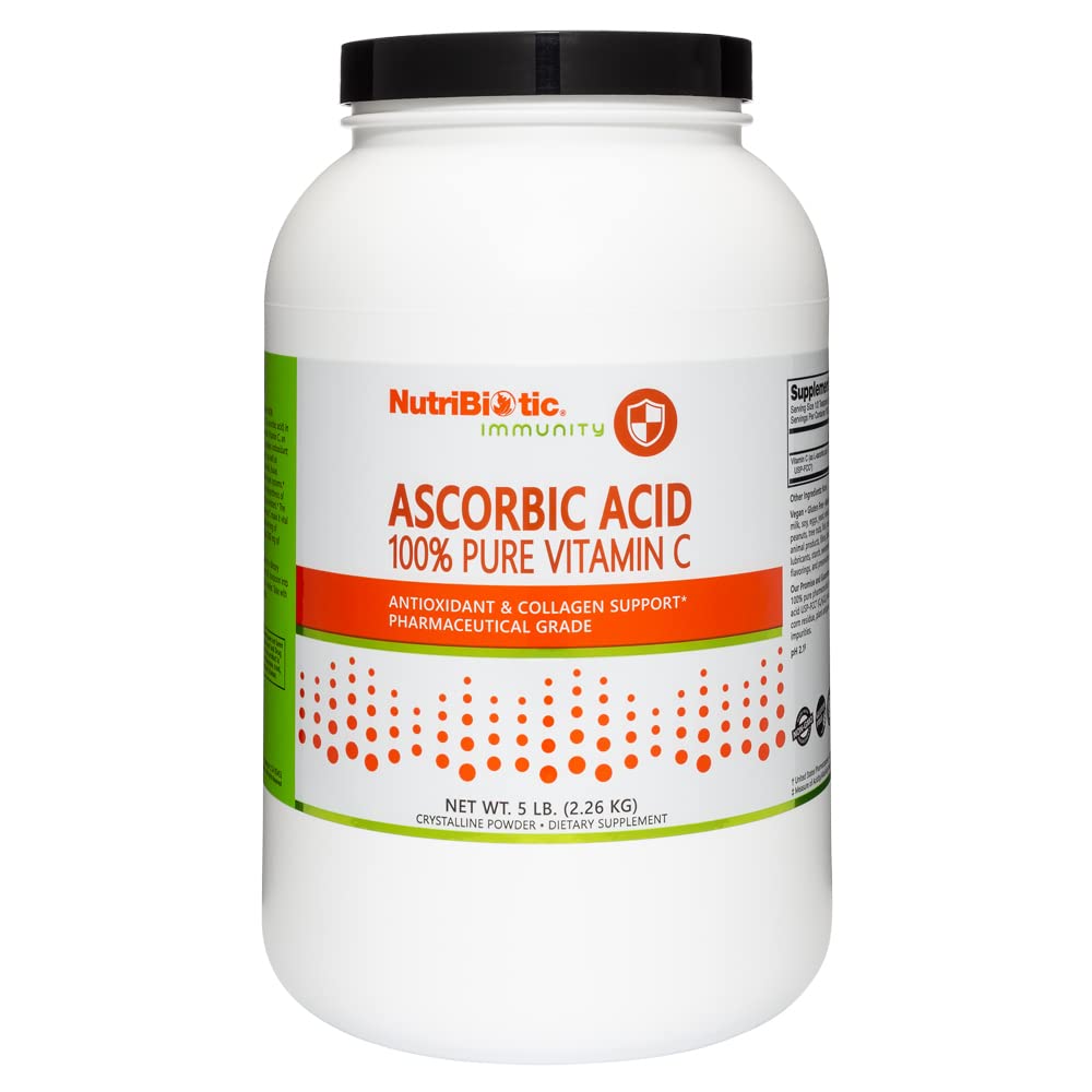 NutriBiotic Ascorbic Acid Vitamin C Powder, 80 Ounces