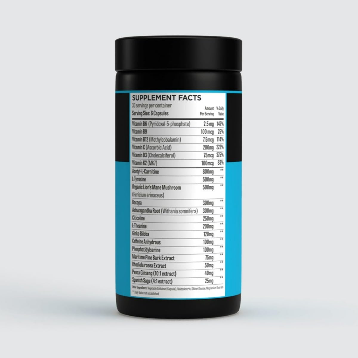 ROAR AMBITION Genuine Hunter Focus Premium Nootropic Brain Supplement for Memory and Focus 180 Capsules