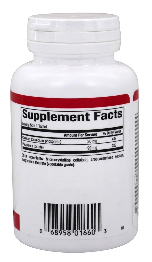 Natural Factors Potassium Citrate 99mg Tablets, 180 Count