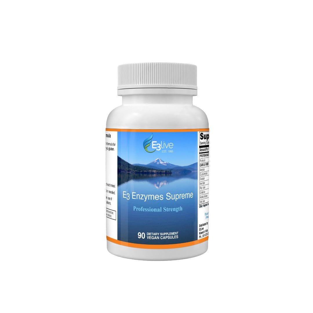 E3LIVE E3 Enzymes Capsule, 90 Count
