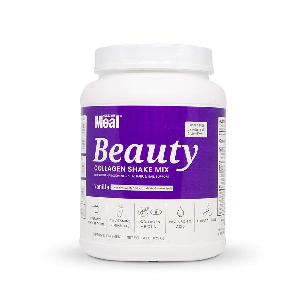Sure Meal Beauty Naturally Sweetened Nutritional Shake Mix Powder 1