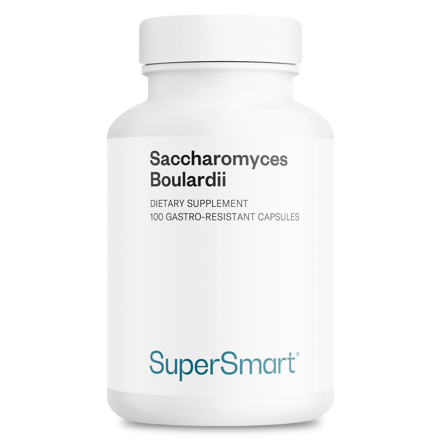 Supersmart Saccharomyces boulardii 20 Billion CFU per Day Probiotic Supplement, 100 Capsules