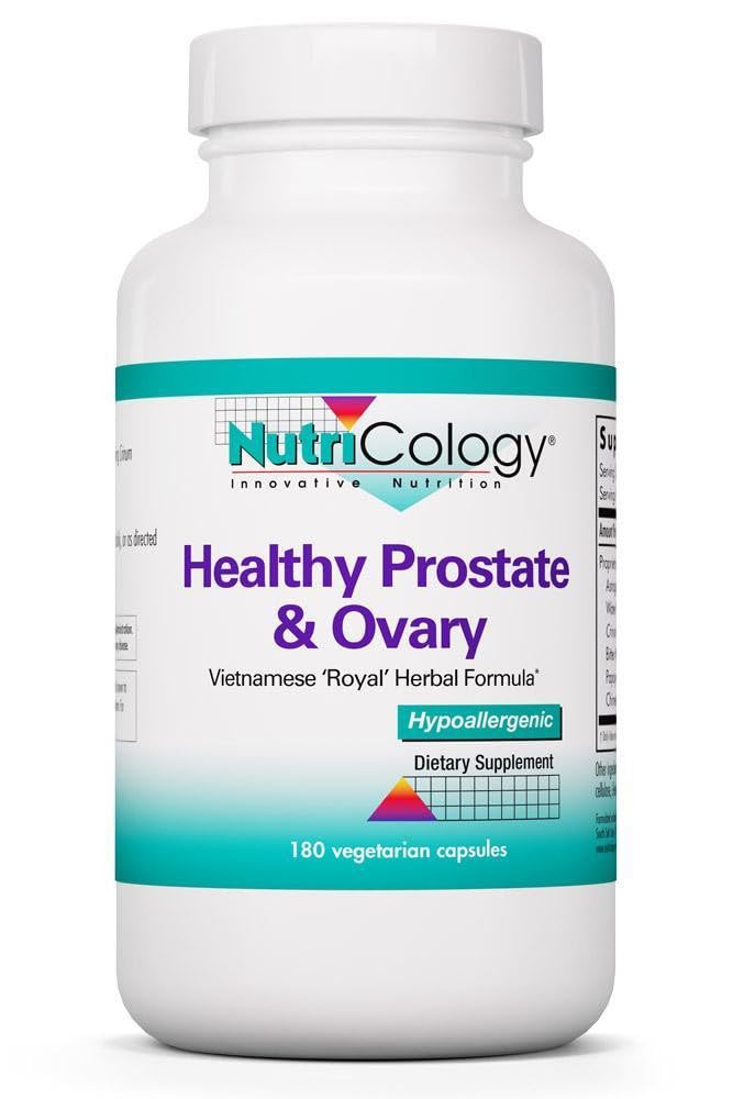 Allergy Research Group NutriCology Healthy Prostate & Ovary - Herbal Blend with Crinum Latifolium - Hormone Support for Men & Women Capsules 180 Count