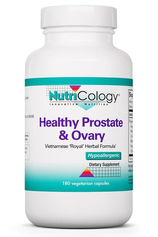 Allergy Research Group NutriCology Healthy Prostate & Ovary - Herbal Blend with Crinum Latifolium - Hormone Support for Men & Women Capsules 180 Count