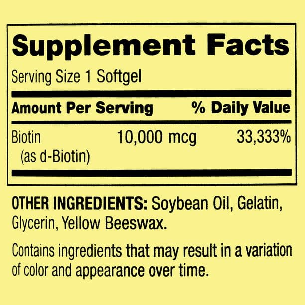 IKJ Biotin Hair/Skin/Nails Health Dietary Supplement Softgels 120 Count