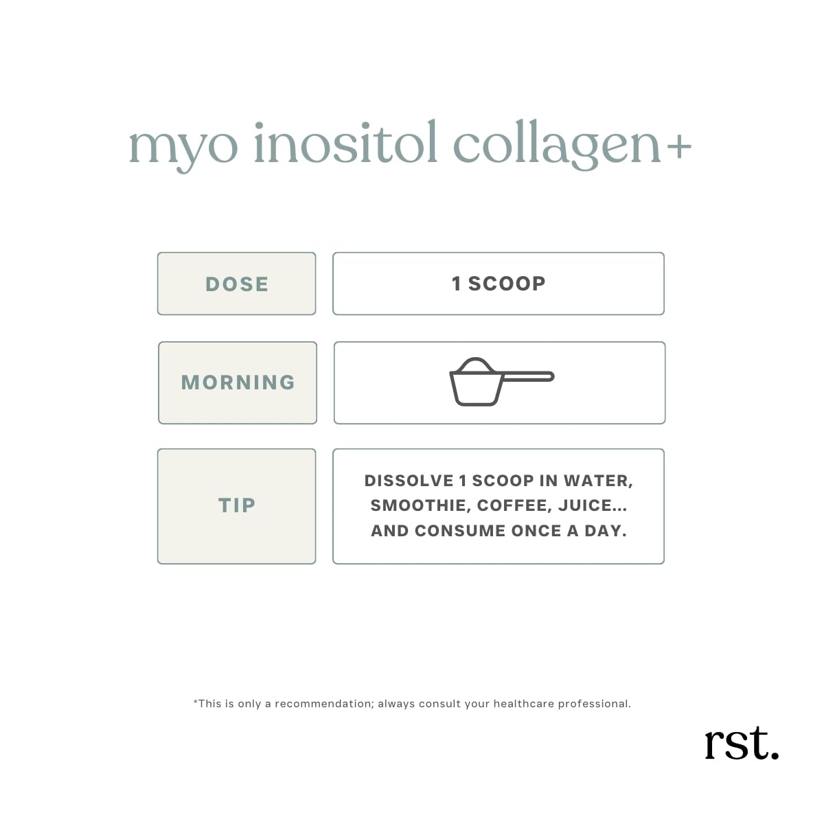 Reset Wellness MYO INOSITOL Collagen+ Powder, 21.1 oz