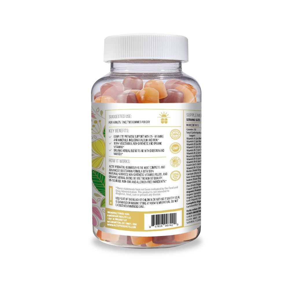 ACTIF Prenatal Gummies 90 Count