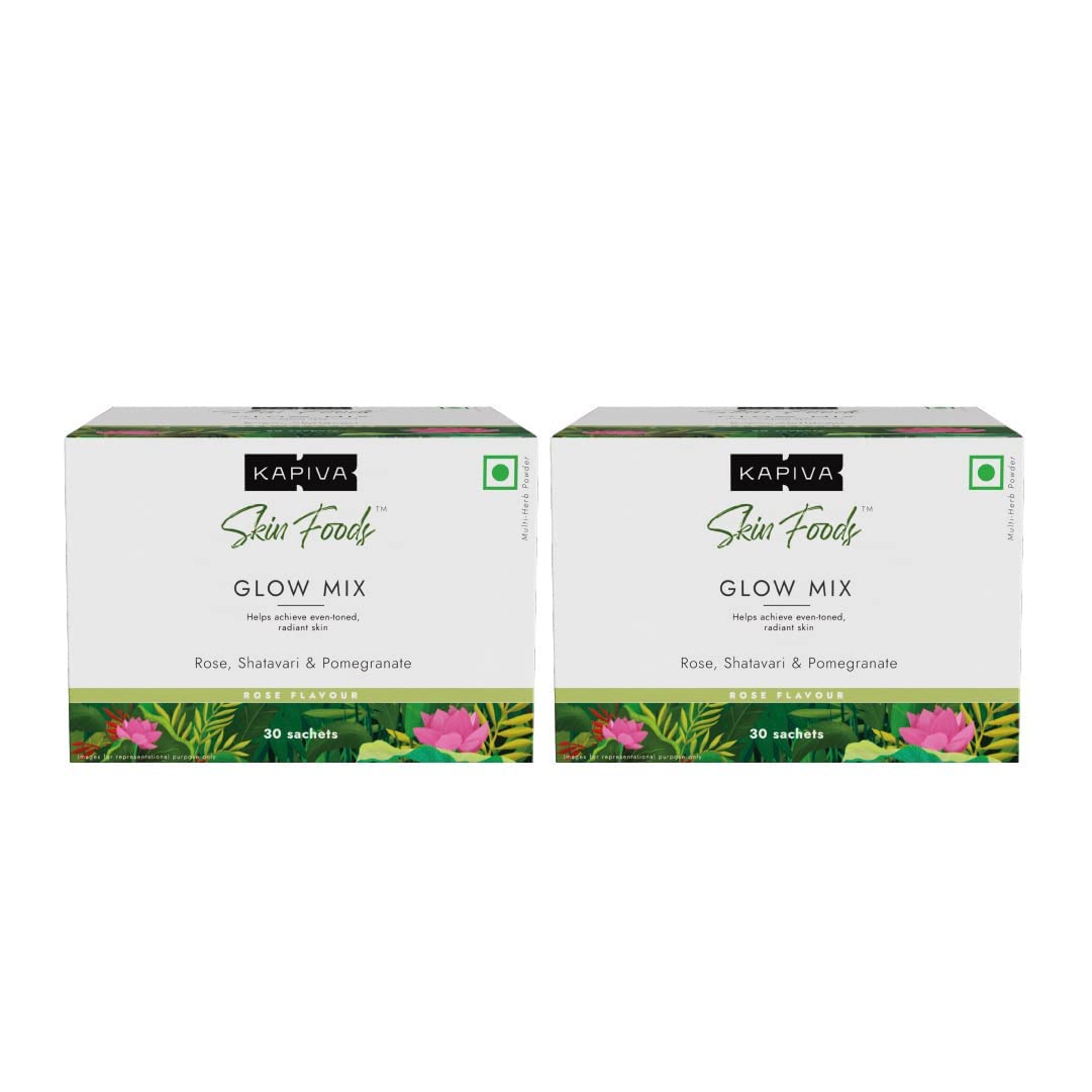 24 KARAT Kapiva Skin Foods Glow Mix Powder 60 Sachets