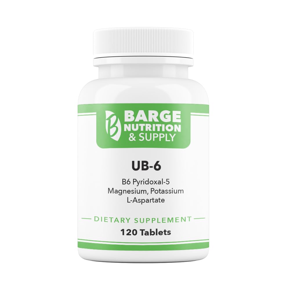 Barge Nutrition & Supply UB-6 for Neuropathy, Stress Response, and Energy Production Tablet, 1 Count