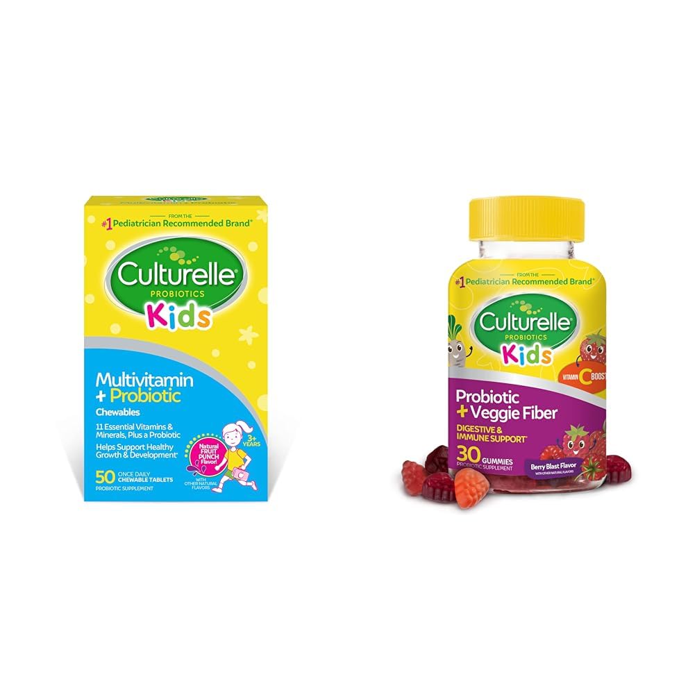 Culturelle Kids Complete Chewable Multivitamin + Probiotic, 80 Chewables