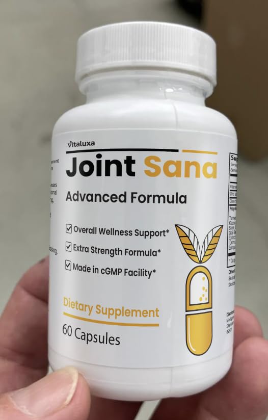 Vitaluxa Joint Sana Capsules, JointSana Advanced Formula Turmeric Curcuma Extra Strength, Natural Health Supplements, 60 Capsules