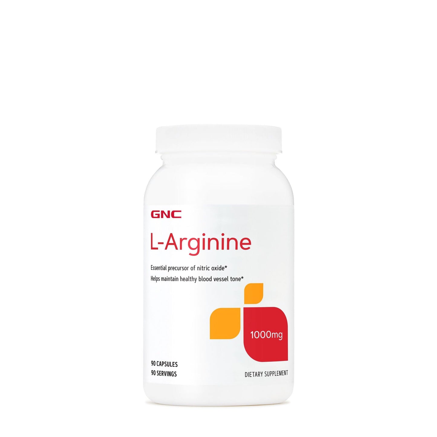 GNC L Arginine 1000mg Supplement Caplets 90