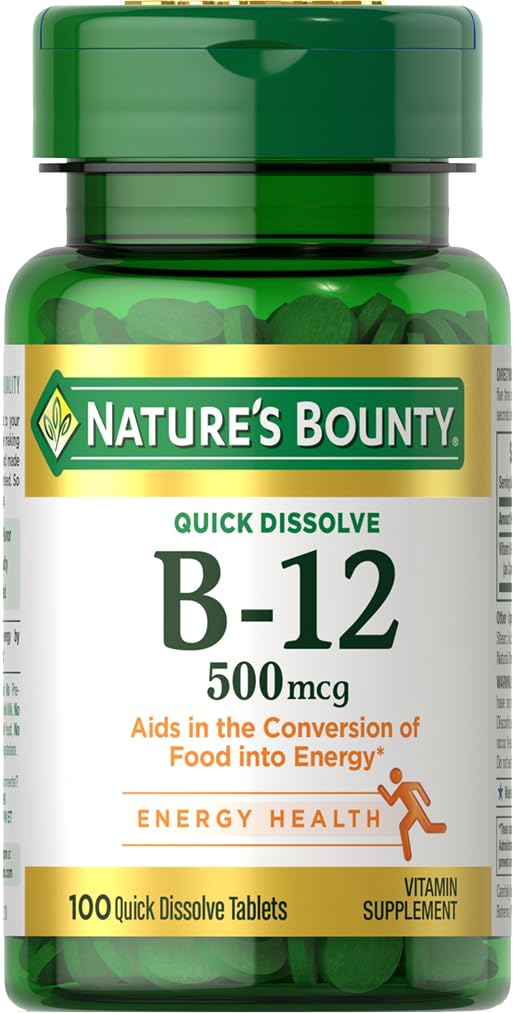 Nature's Bounty Vitamin B12 Tablet, 100 Tablets