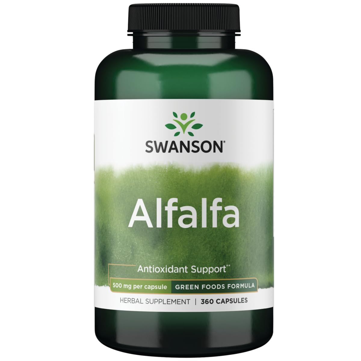 Swanson Alfalfa 500 mg Capsules 360 Count