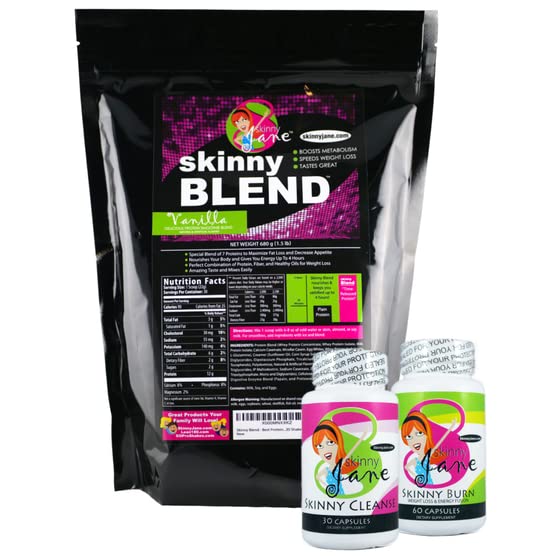 Skinny Jane Best Weight Loss Kit Vanilla Powder & Capsules 32 Ounce
