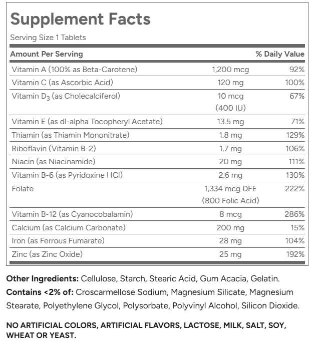21st Century Prenatal Multivitamin + DHA 120 Softgels
