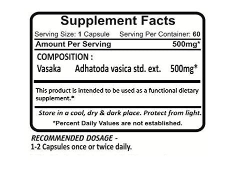 Planet Ayurveda Vasaka 120 Capsules