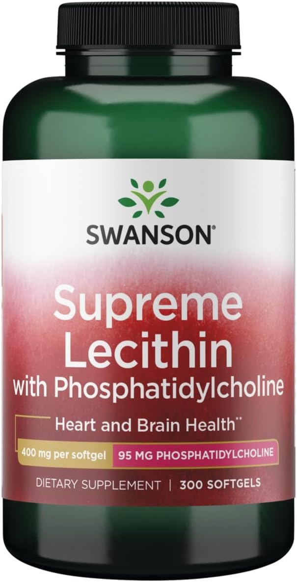 Swanson Supreme Lecithin with Phosphatidylcholine Softgel 300