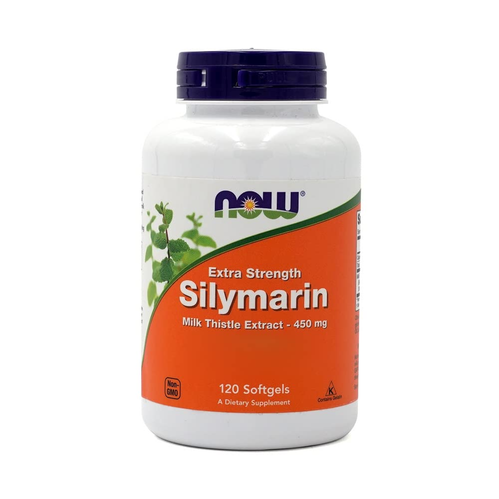 NOW Foods Silymarin Milk Thistle Extract, Extra Strength 450 mg Softgels, 2 Pack